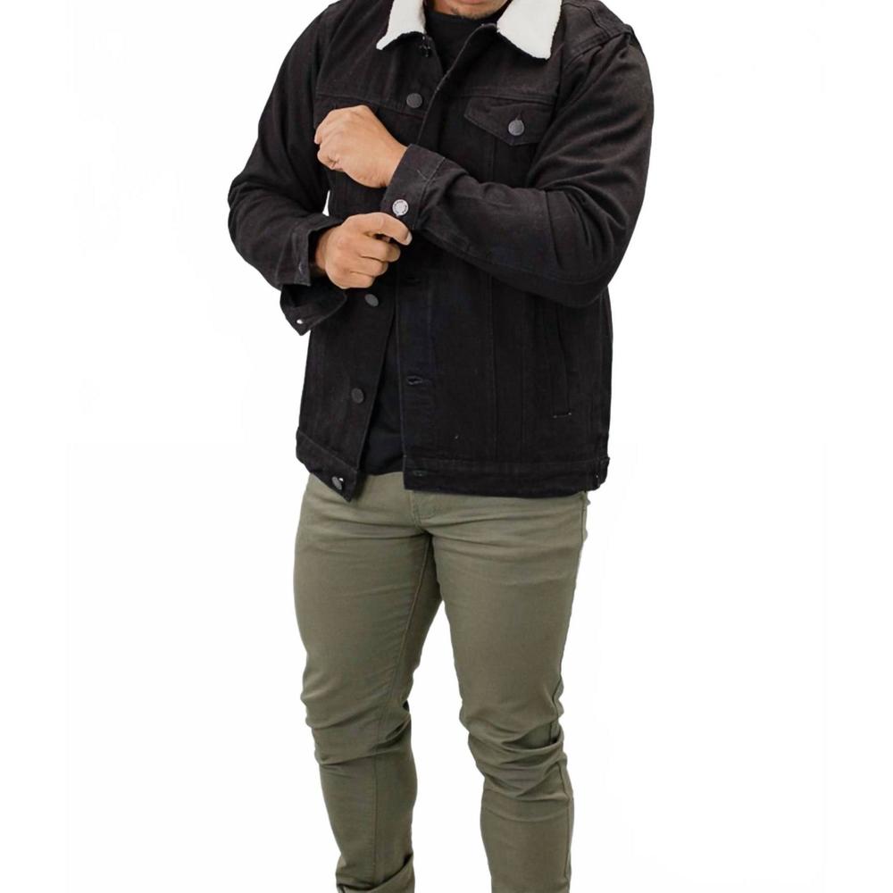 NEW VICTORIOUS carter denim jacket in black